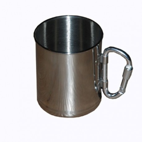 TAZZA INOX CON MOSCHETTONE