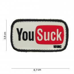 PATCH PVC SUCK BK