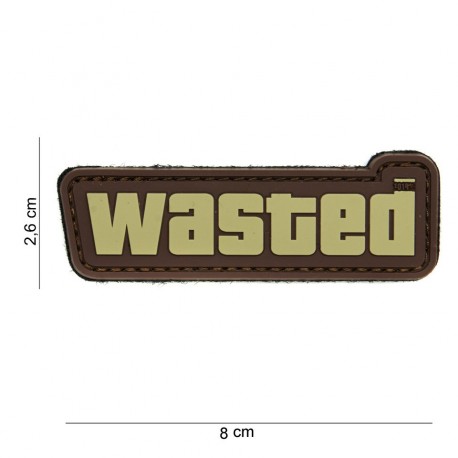 PATCH PVC WASTED BROWN
