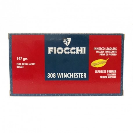 FIOCCHI MUNIZ 308W 147GRS FMJ 20X